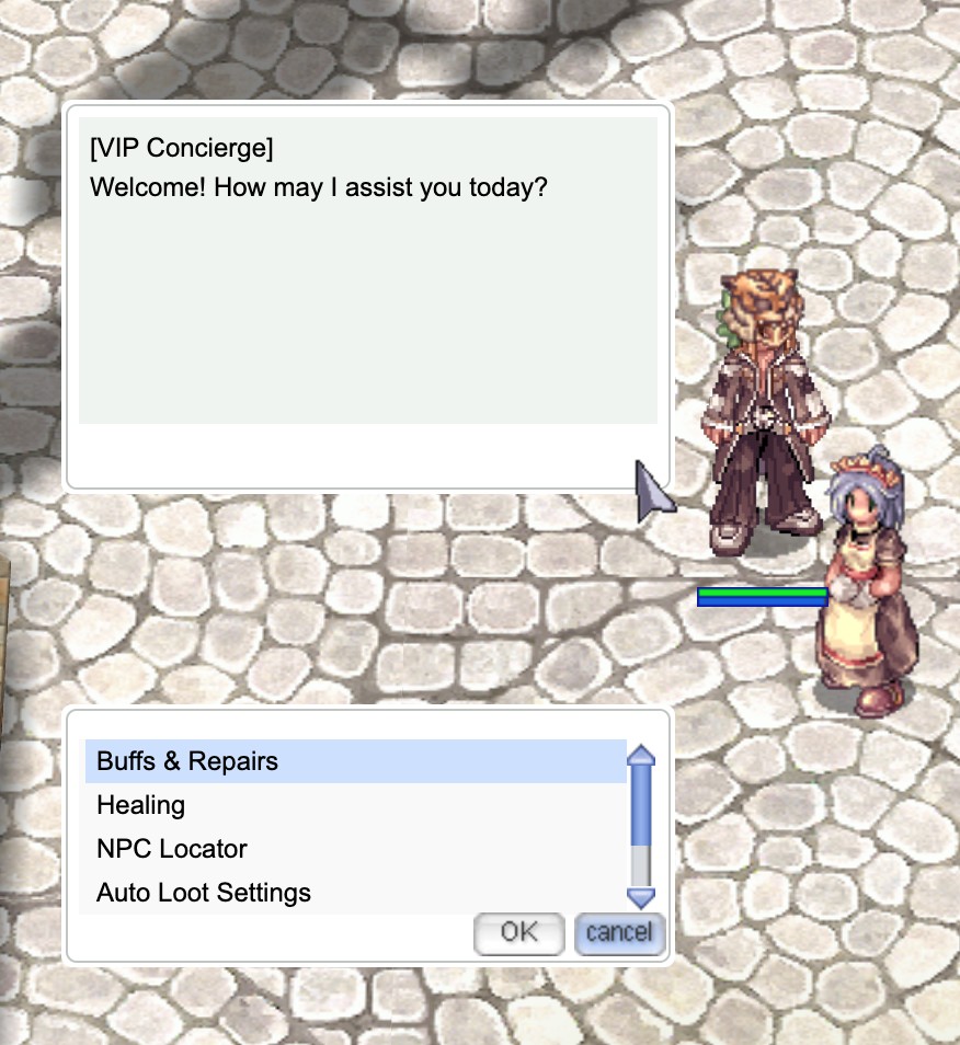 VIP Concierge dialog